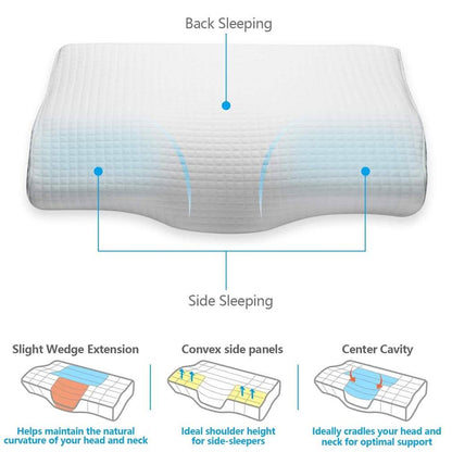 Memory Foam Bed Pillow for Sleeping DailySale