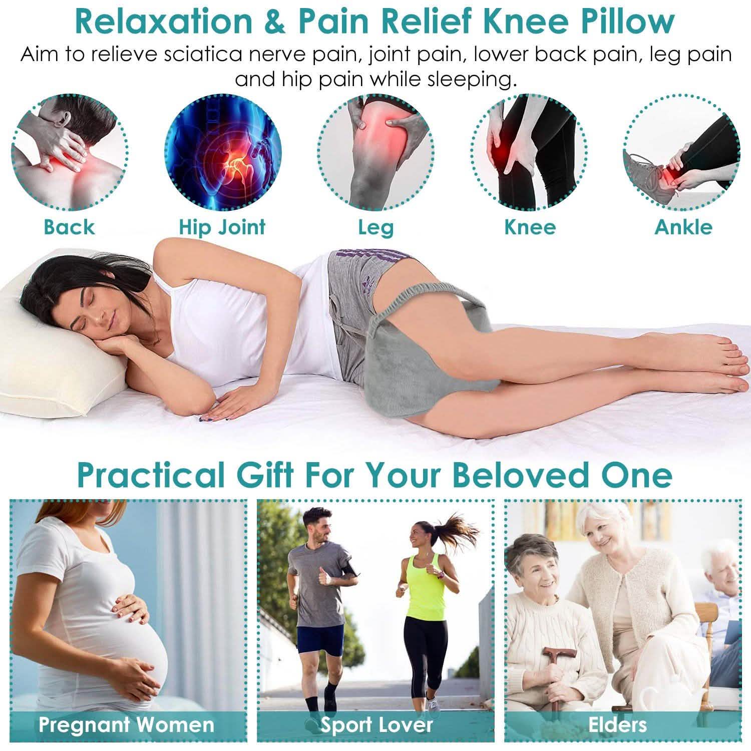 Memory Foam Contour Leg Pillow For Side Sleepers DailySale