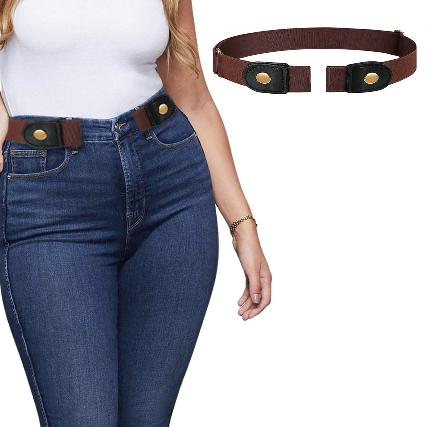 Men And Women's Buckle Free Adjustable Stretch Belts DailySale