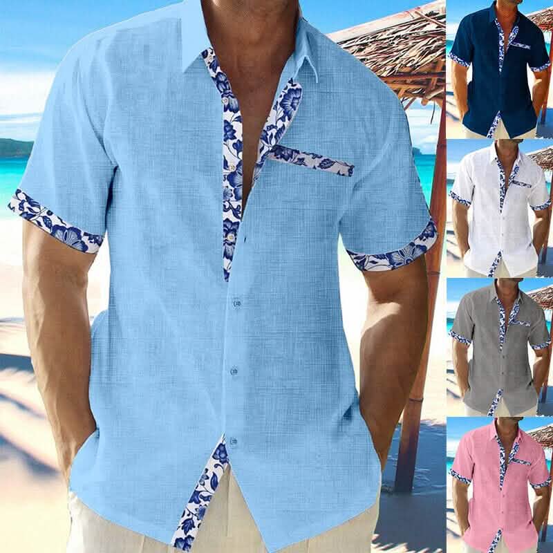 Men Casual Shirt Button Down Short Sleeve DailySale