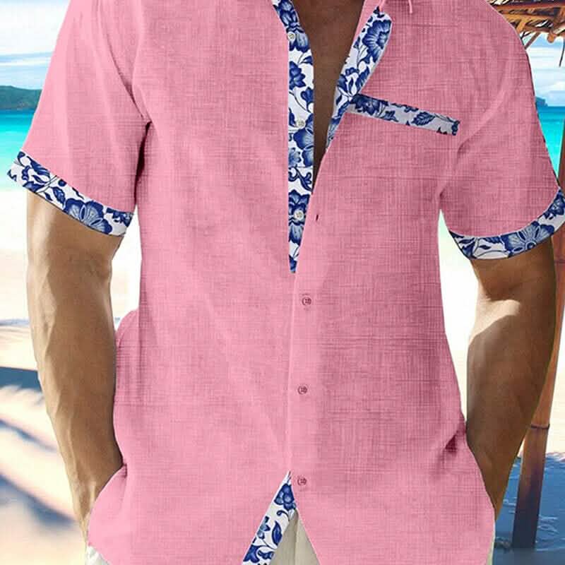 Men Casual Shirt Button Down Short Sleeve DailySale