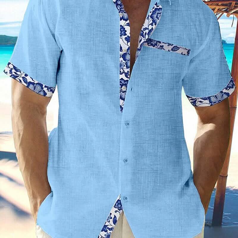 Men Casual Shirt Button Down Short Sleeve DailySale