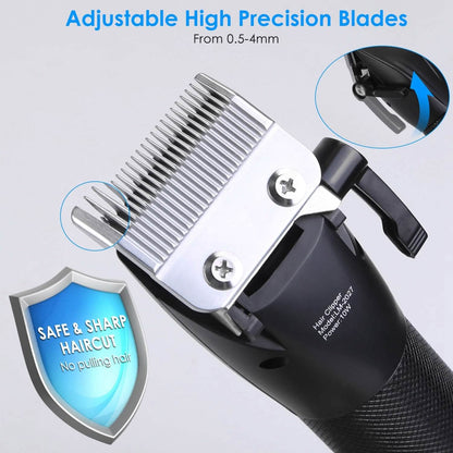 Men Electric Barber Clipper Hair Cutting Combo Set T Outliner Shaver Trimmers DailySale