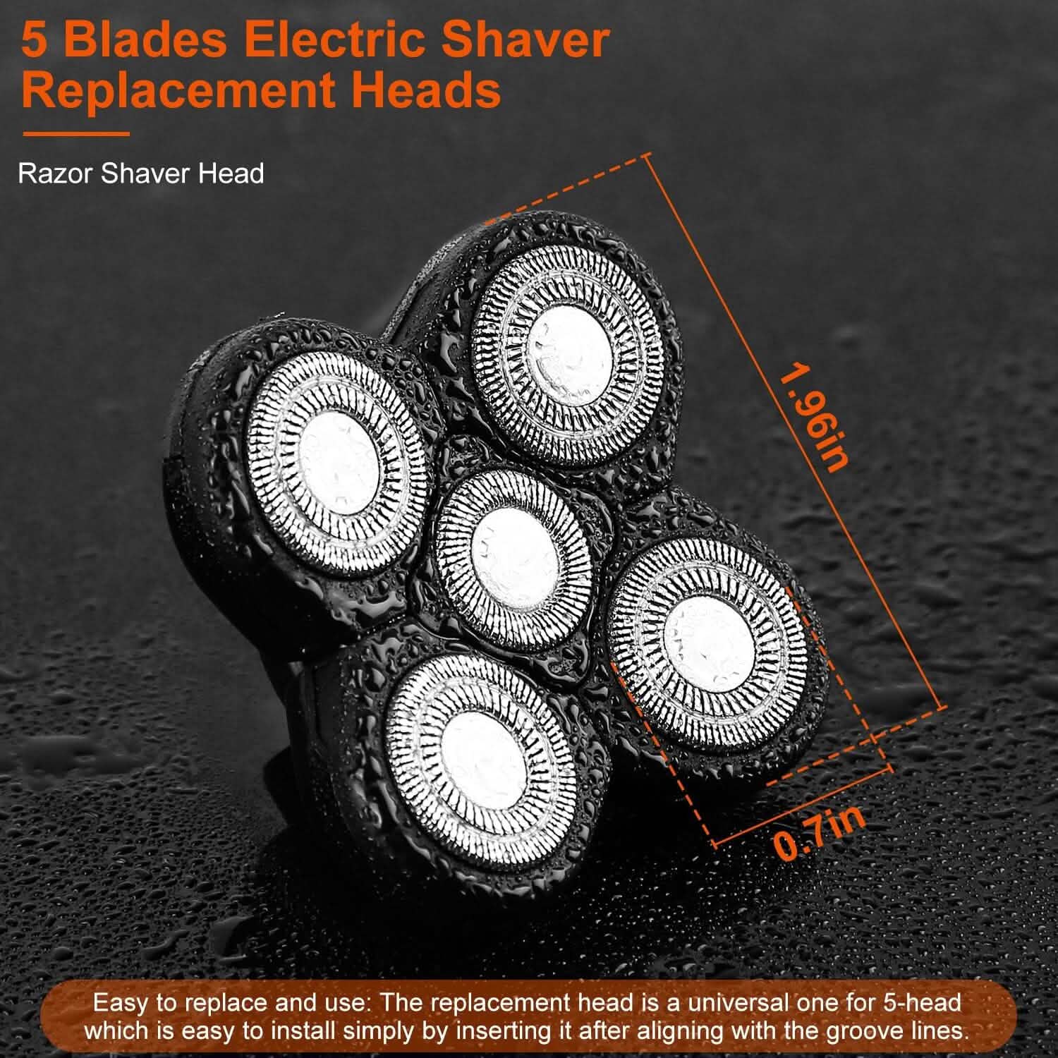 Men Electric Shaver Replacement Blade 5 Heads Beard Cutter Replacement DailySale