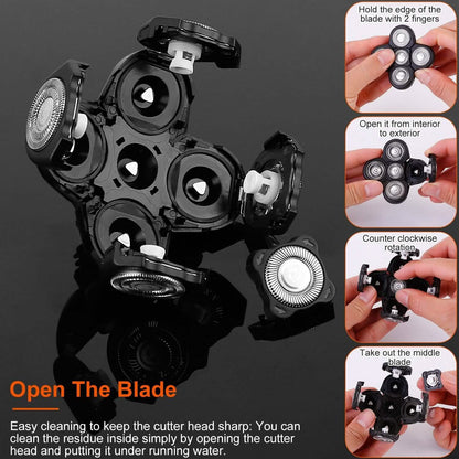 Men Electric Shaver Replacement Blade 5 Heads Beard Cutter Replacement DailySale