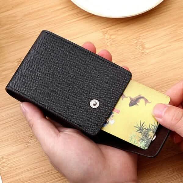 Men Faux Leather 10 Card Slots Coins Bag Wallet DailySale