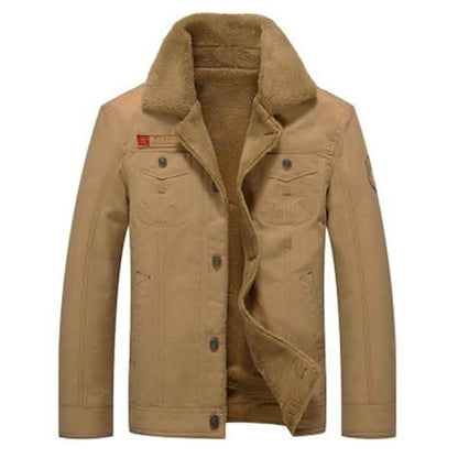 Men Fur Collar Army Tactical Jacket DailySale