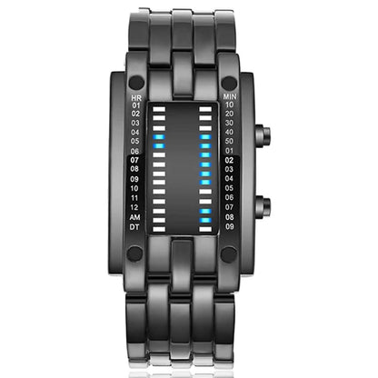 Men LED Light Stainless Steel Sports Watch DailySale