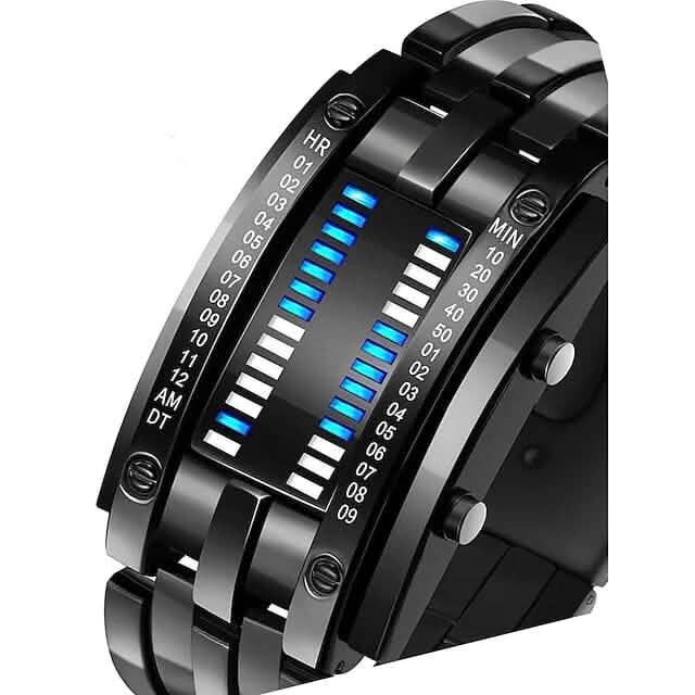 Men LED Light Stainless Steel Sports Watch DailySale