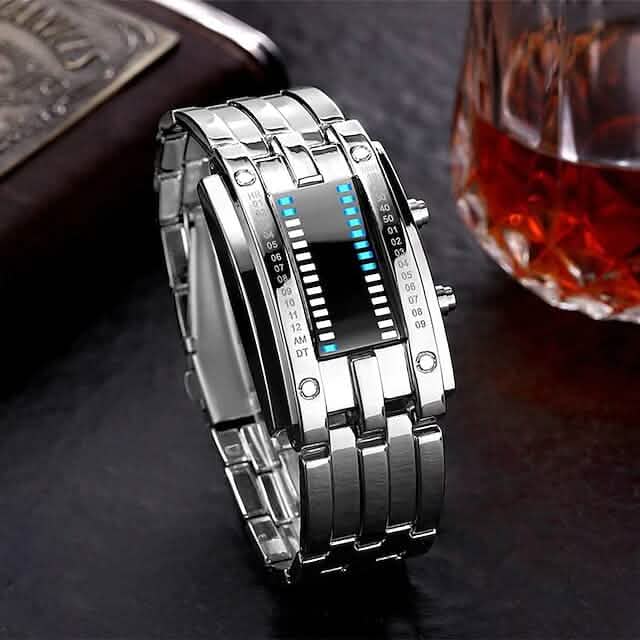 Men LED Light Stainless Steel Sports Watch DailySale