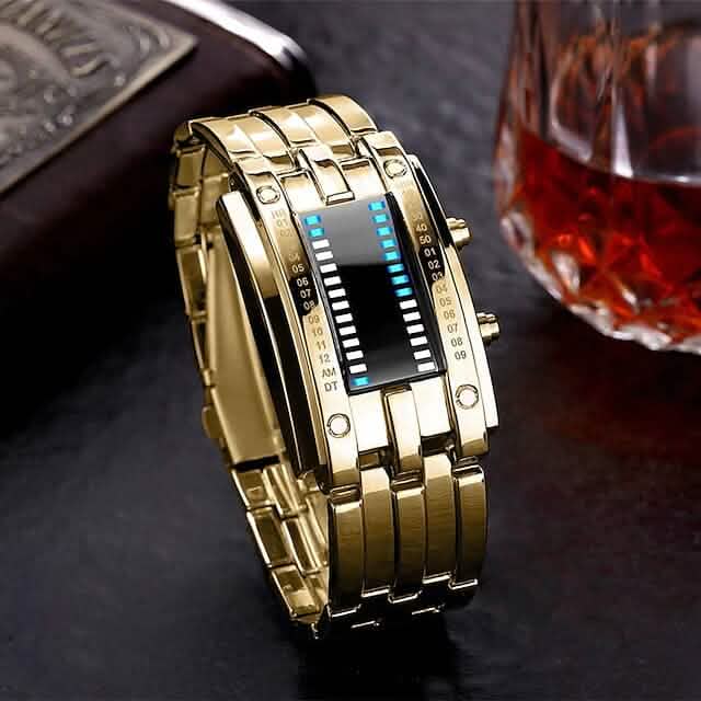 Men LED Light Stainless Steel Sports Watch DailySale