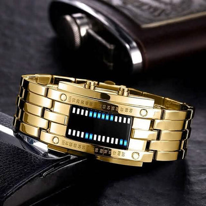 Men LED Light Stainless Steel Sports Watch DailySale