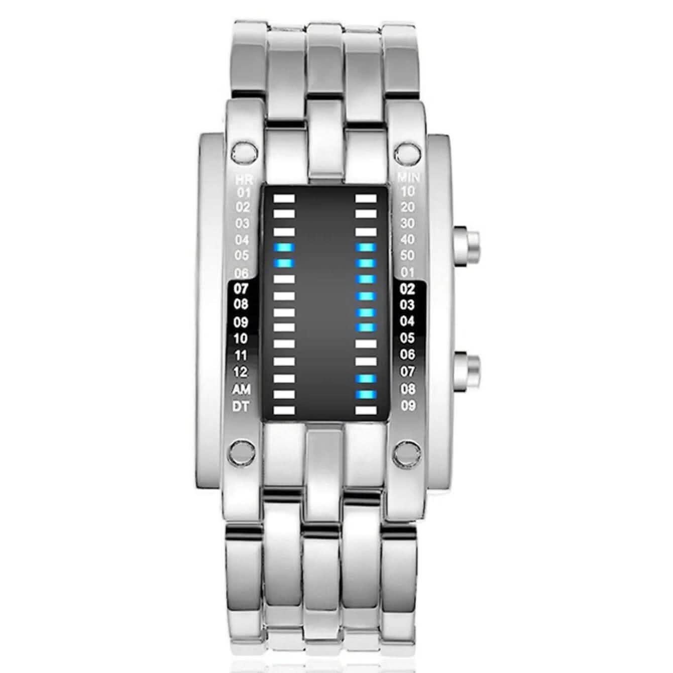 Men LED Light Stainless Steel Sports Watch DailySale