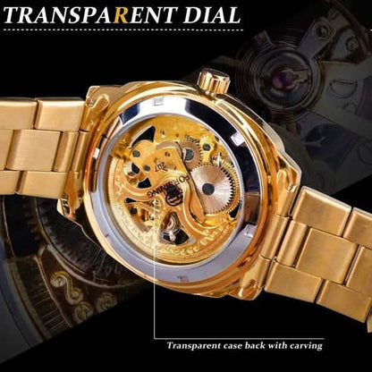 Men Luxury Skeleton Automatic Winding Mechanical Watch DailySale