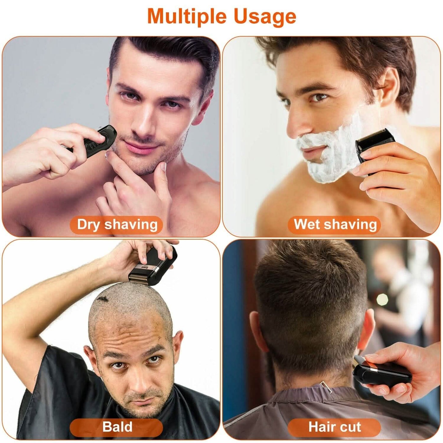 Men Rechargeable Cordless Beard Trimmer Grooming Kit DailySale