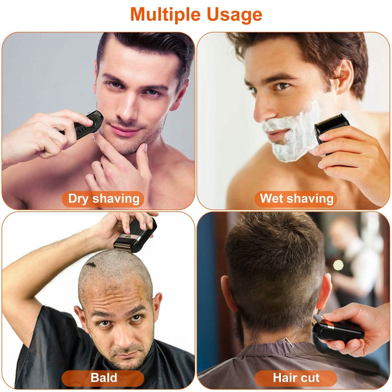 Men Rechargeable Cordless Beard Trimmer Grooming Kit DailySale