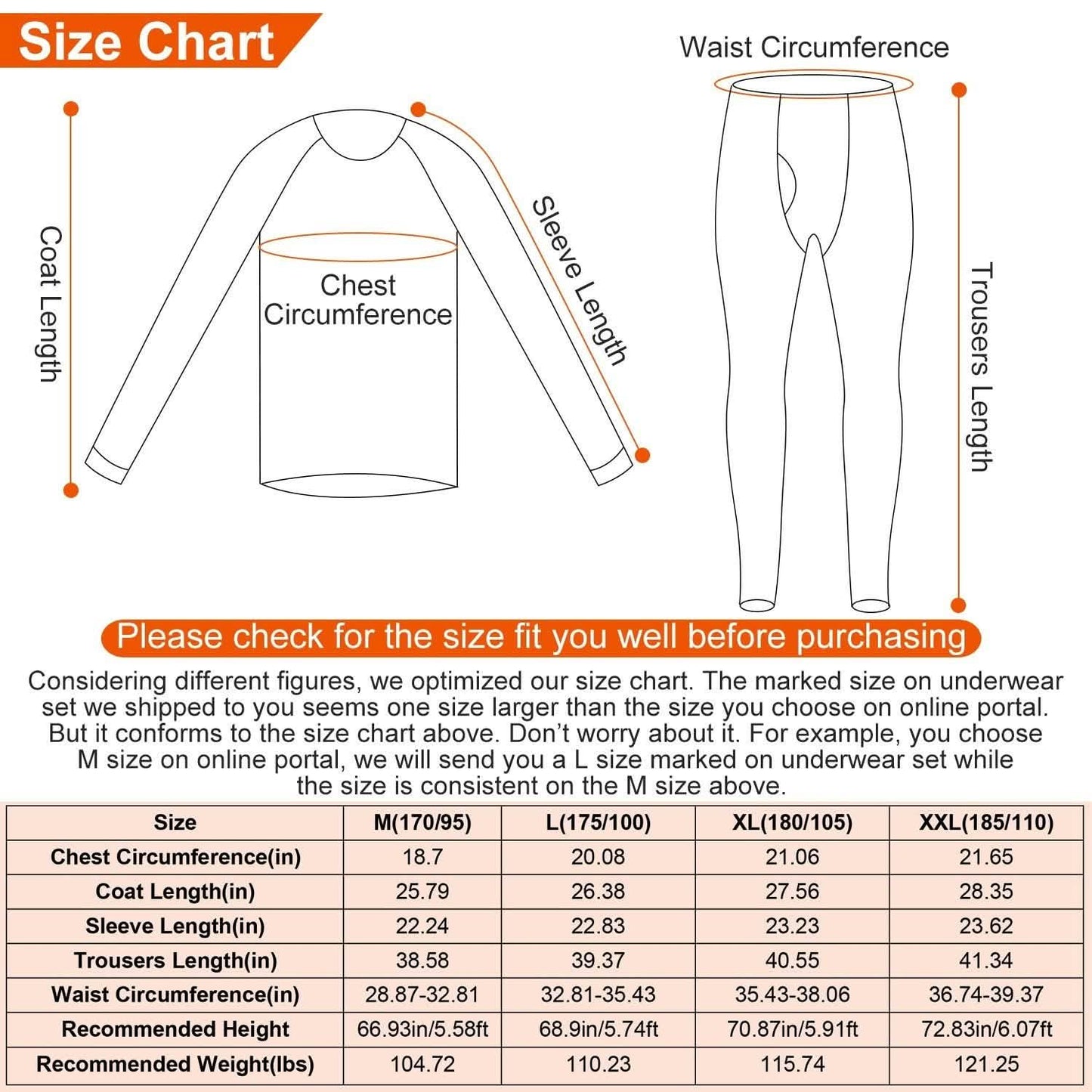 Men Thermal Underwear Set - Long Johns Pants and Long Sleeve DailySale