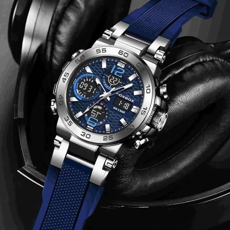 Men Waterproof Dual Display Digital Quartz Watch DailySale