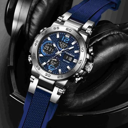Men Waterproof Dual Display Digital Quartz Watch DailySale
