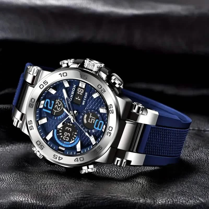Men Waterproof Dual Display Digital Quartz Watch DailySale