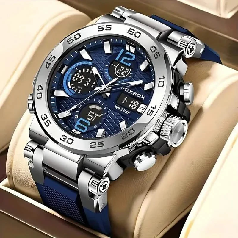 Men Waterproof Dual Display Digital Quartz Watch DailySale