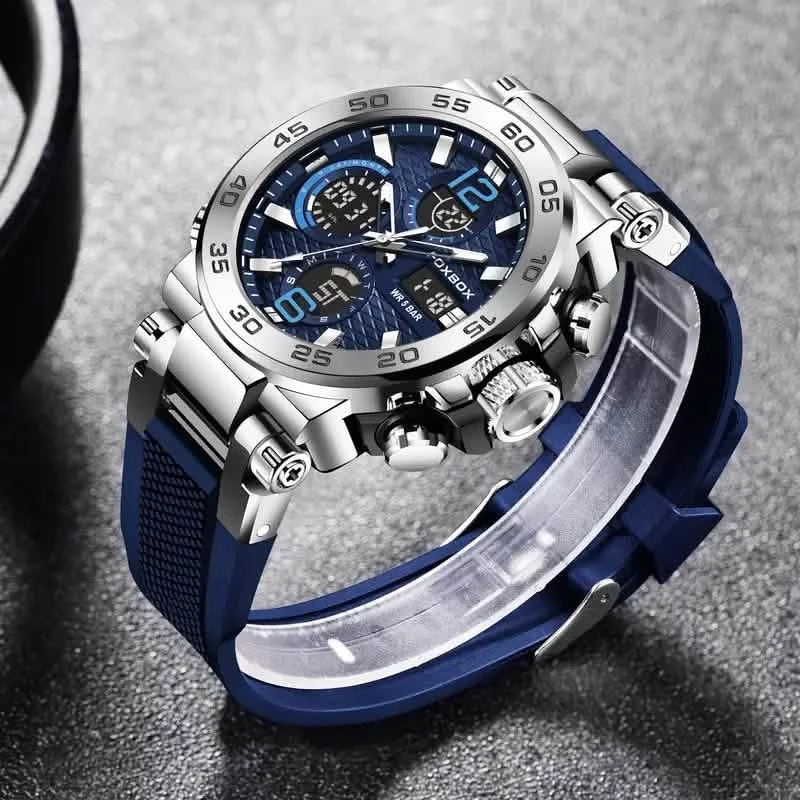 Men Waterproof Dual Display Digital Quartz Watch DailySale
