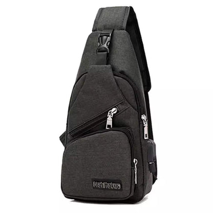 Men Women Crossbody Shoulder Bag with USB Port DailySale