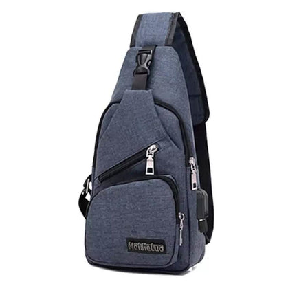 Men Women Crossbody Shoulder Bag with USB Port DailySale
