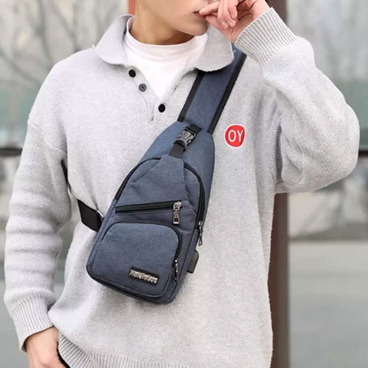 Men Women Crossbody Shoulder Bag with USB Port DailySale