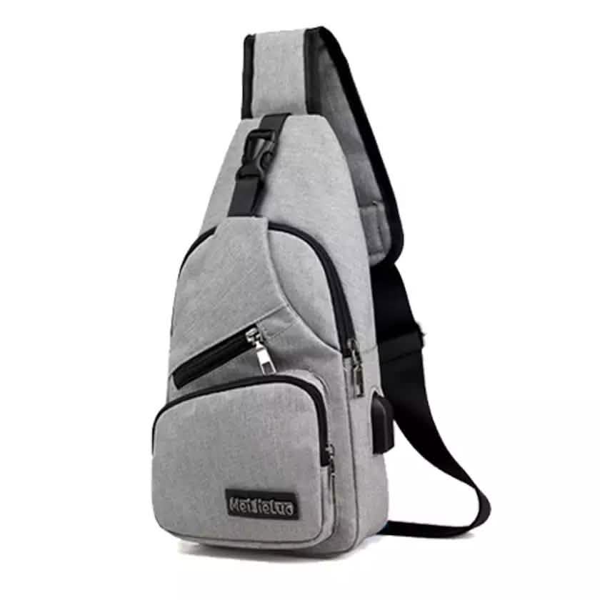 Men Women Crossbody Shoulder Bag with USB Port DailySale