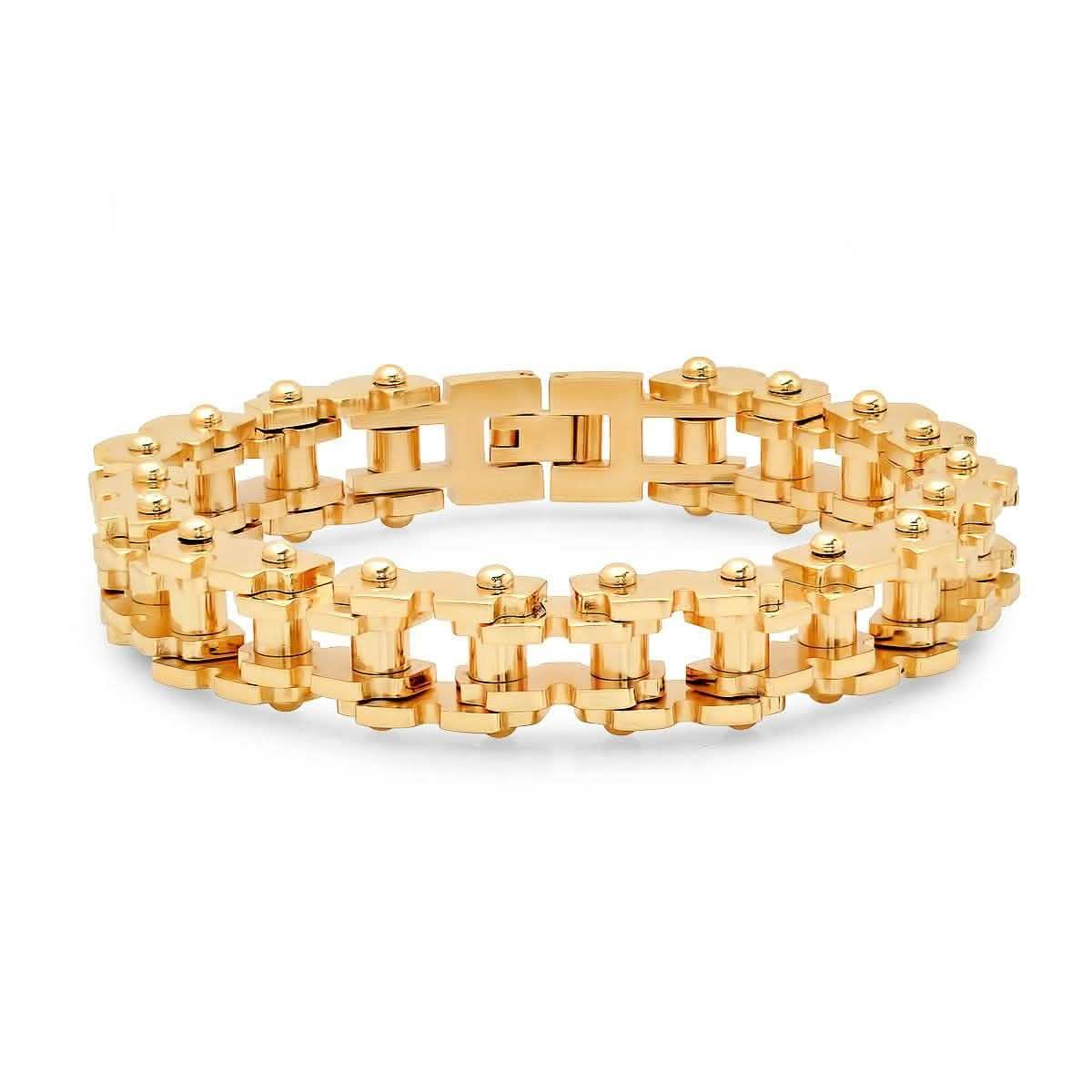 Men's 18K Gold Plated Alloy Strap and Stainless Steel Watch and 18K Gold Plated Stainless Steel Bracelet DailySale