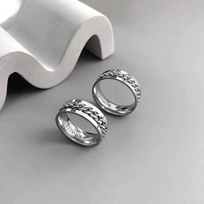 Men's 8mm Titanium Steel Ring DailySale