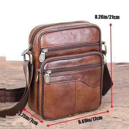 Men's and Woman's Genuine Leather Satchel Crossbody Bag DailySale