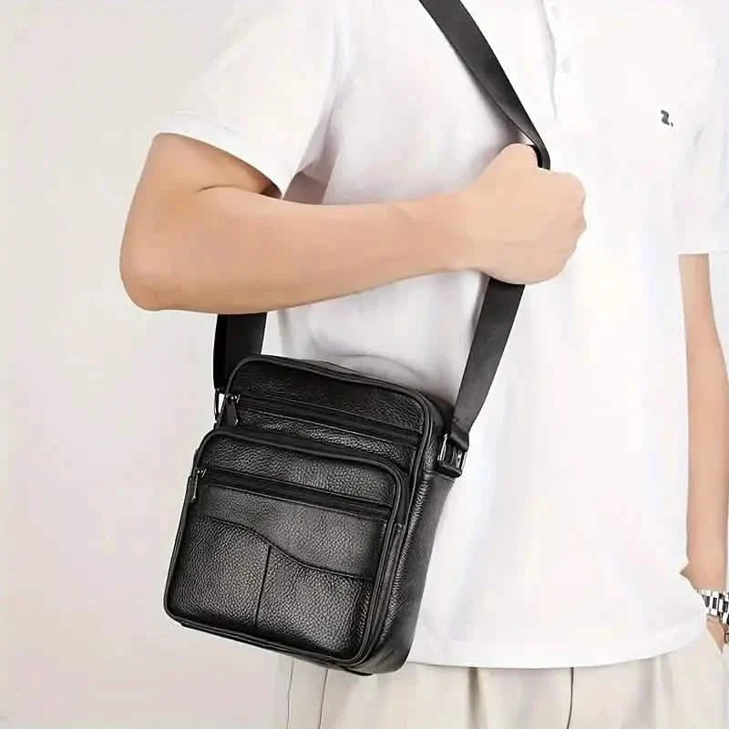 Men's and Woman's Genuine Leather Satchel Crossbody Bag DailySale