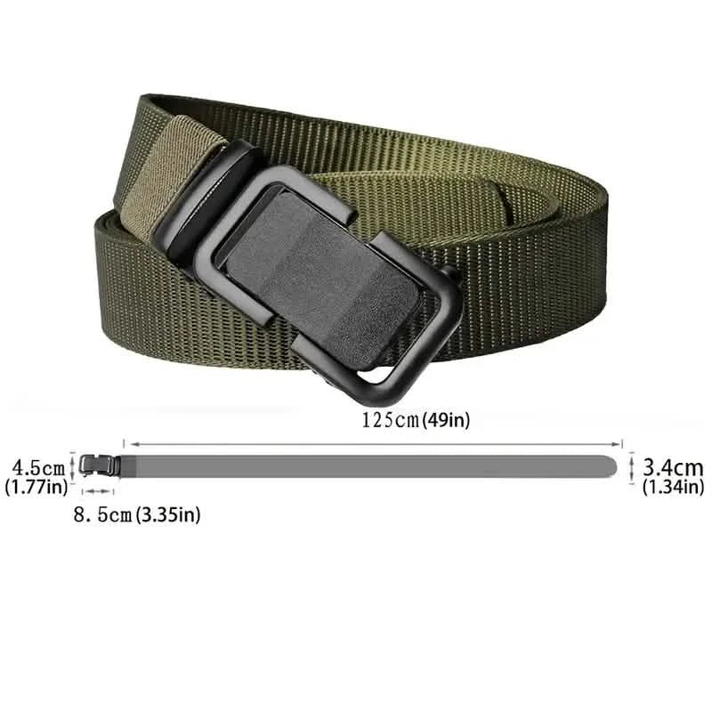 Men's Automatic Metal Buckle Nylon Canvas Webbing Belt DailySale