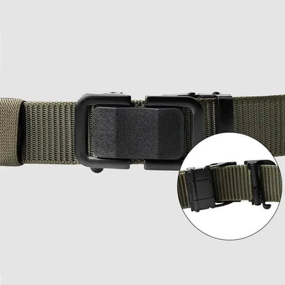 Men's Automatic Metal Buckle Nylon Canvas Webbing Belt DailySale