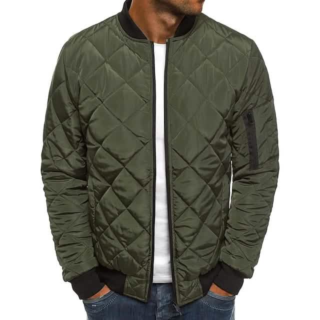 Men's Bomber Quilted Diamond Padded Jacket DailySale