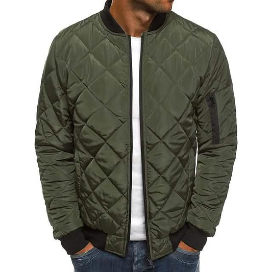 Men's Bomber Quilted Diamond Padded Jacket DailySale