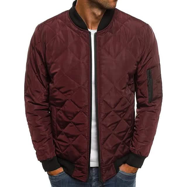 Men's Bomber Quilted Diamond Padded Jacket DailySale
