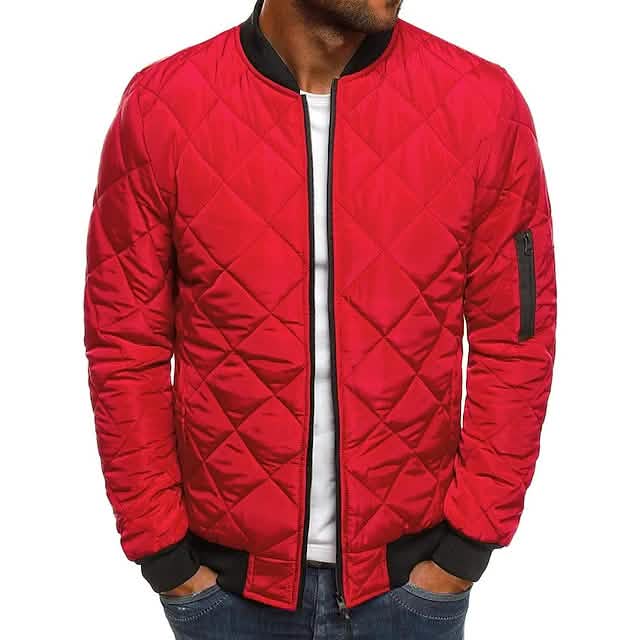 Men's Bomber Quilted Diamond Padded Jacket DailySale