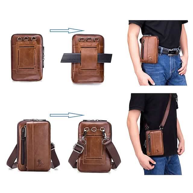Men's Bum Bag Messenger Bag Fanny Pack Belt Pouch DailySale
