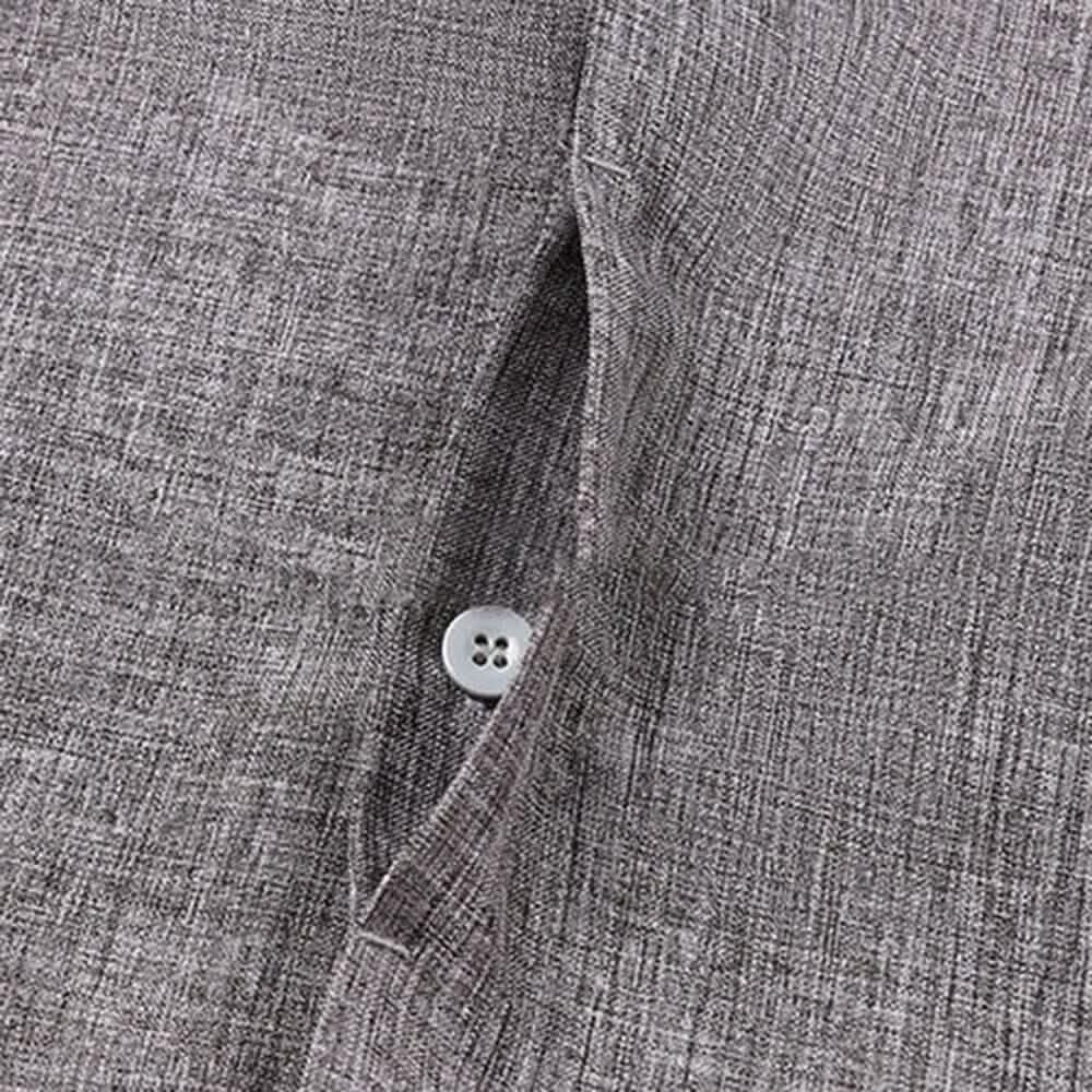 Men's Button Down Shirt Short Sleeve Plain Lapel DailySale