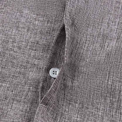 Men's Button Down Shirt Short Sleeve Plain Lapel DailySale