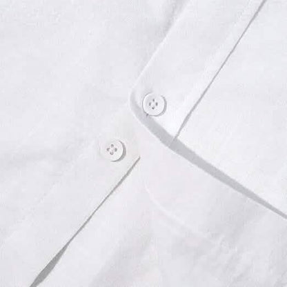 Mens Button Down Short Sleeve Linen Shirts DailySale