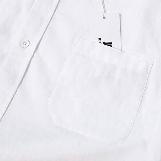 Mens Button Down Short Sleeve Linen Shirts DailySale
