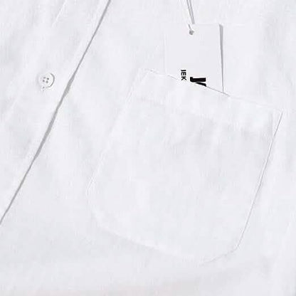 Mens Button Down Short Sleeve Linen Shirts DailySale