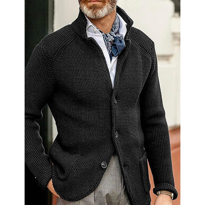 Men's Cardigan Solid Color Sweater DailySale