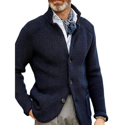 Men's Cardigan Solid Color Sweater DailySale