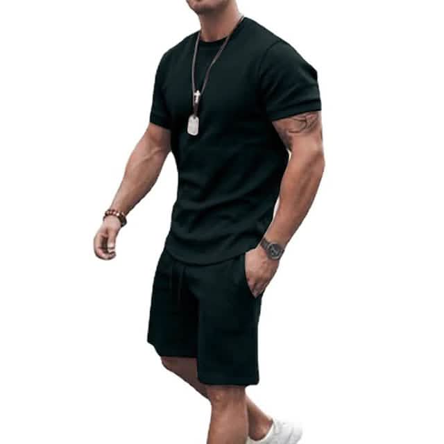 Men's Casual Activewear Running T-Shirt with Shorts DailySale