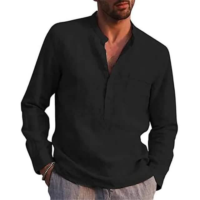 Men's Casual Button Down Shirts Long Sleeve Tops DailySale